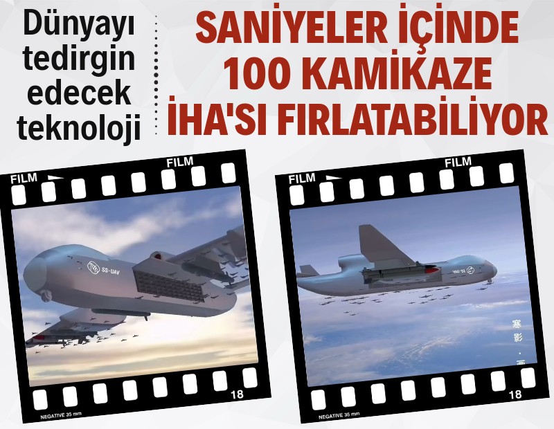 ABD'yi tedirgin edecek teknoloji: Saniyeler içinde 100 kamikaze İHA'sı fırlatabiliyor