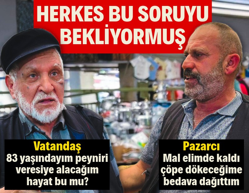 Herkes bu soruyu bekliyormuş: 83 yaşındaki amca hayatı sorguladı, pazarcı dert yandı
