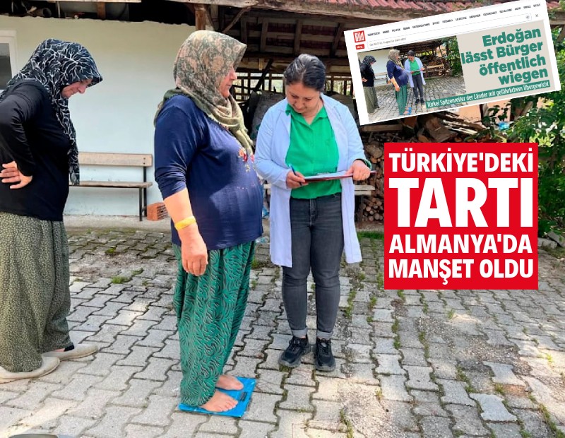 Türkiye'deki tartı Almanya'da manşet oldu