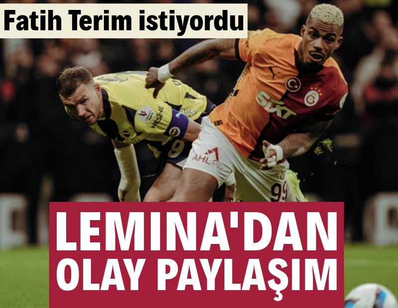 Lemina'dan olay paylaşım: Fatih Terim istiyordu