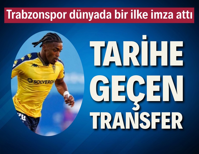 Trabzonspor'dan tarihe geçen transfer duyurusu