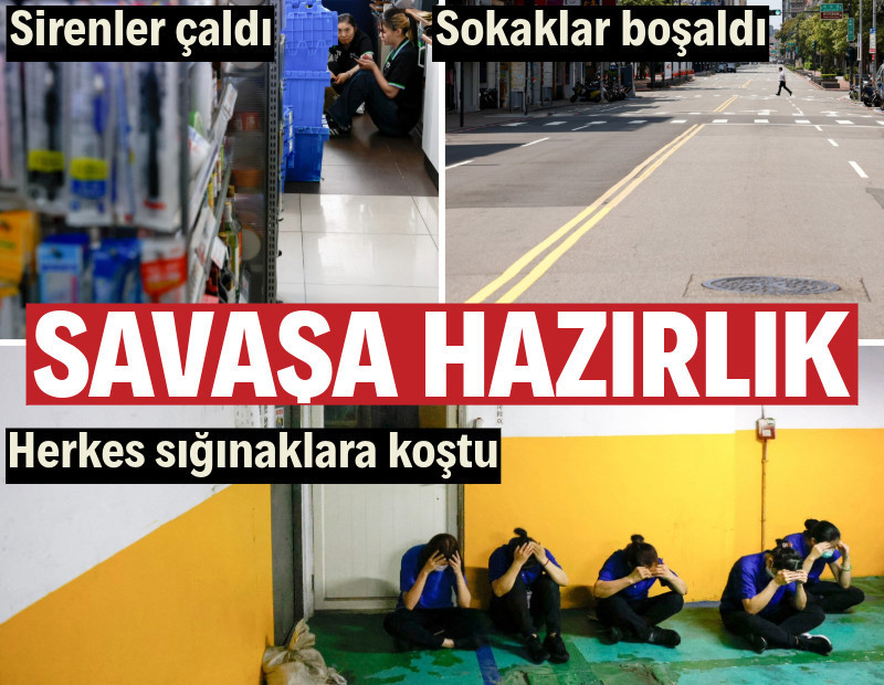 30 dakikalık savaş provası: Sirenler çaldı, sokaklar boşaldı