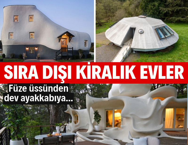 Füze üssünden dev ayakkabıya, ABD’nin en eşsiz 6 kiralık evi
