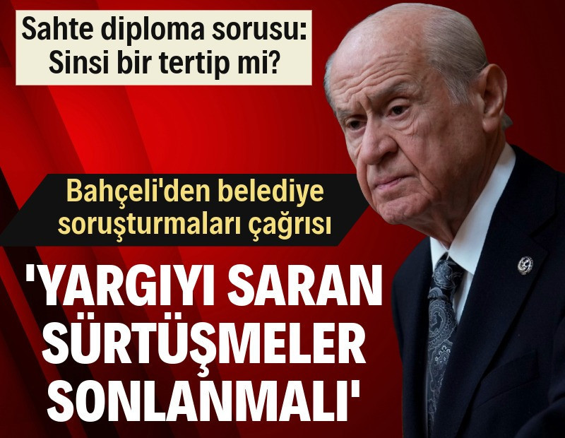 Bahçeli'den sahte diploma açıklaması