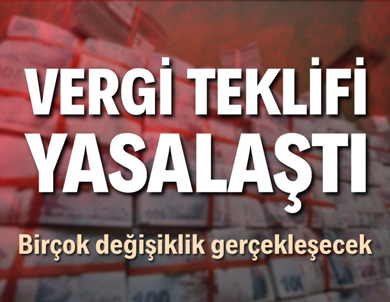 Vergi teklifi TBMM'den geçti