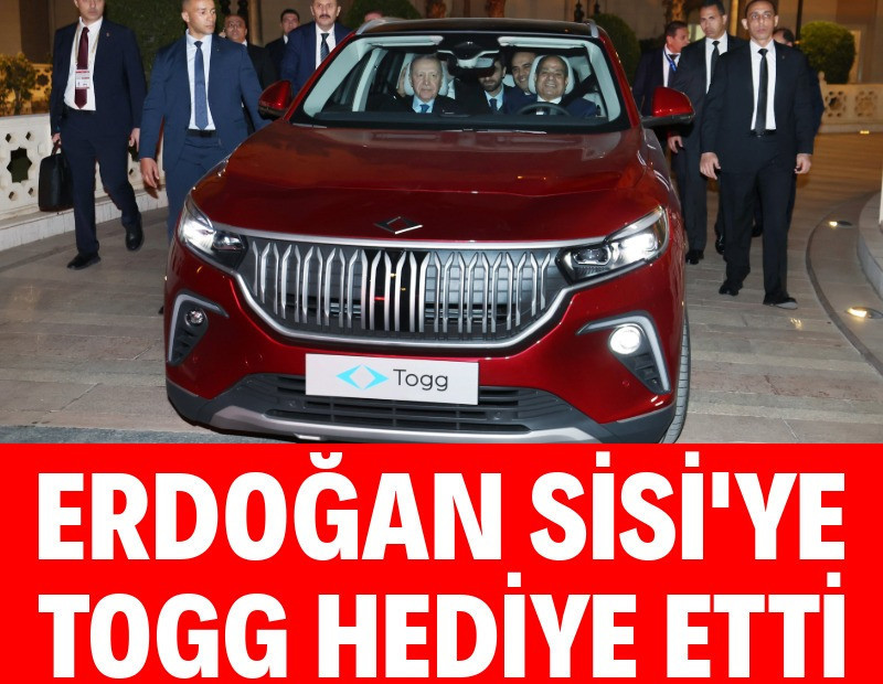 Erdoğan, Sisi’ye Togg hediye etti