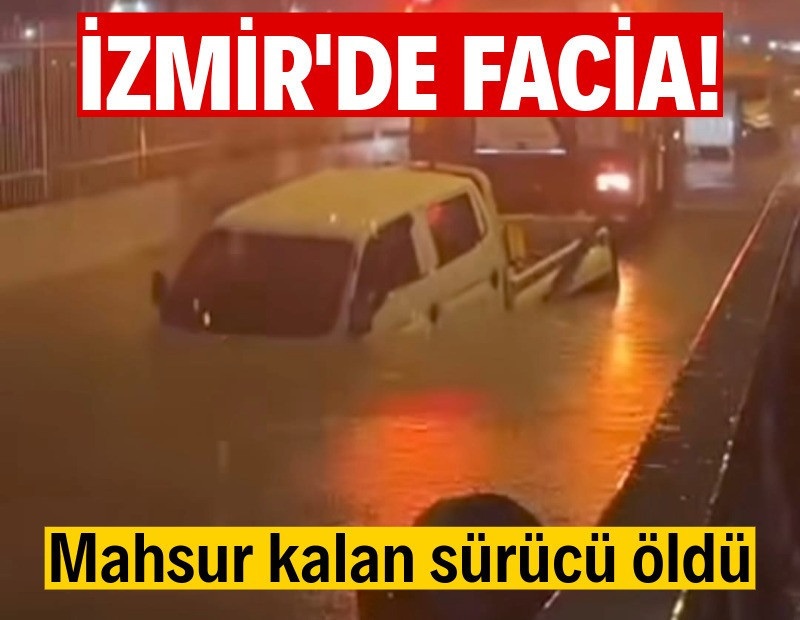 Alt geçitte mahsur kalan sürücü öldü