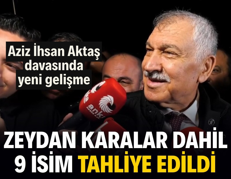 Zeydan Karalar tahliye edildi