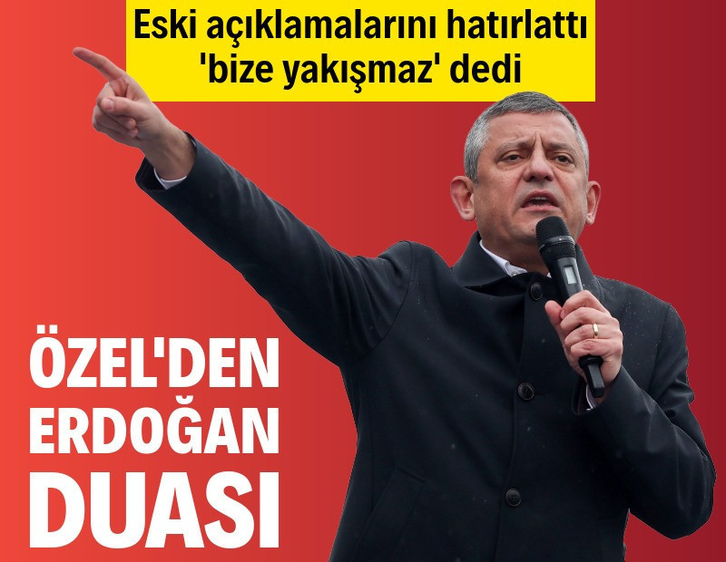 Özel'den Niğde'de Erdoğan duası