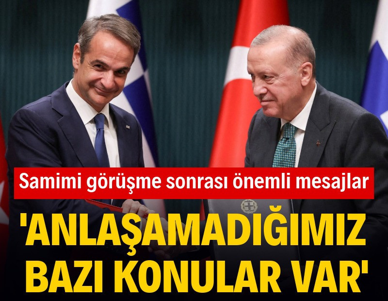 Erdoğan ile görüşen Miçotakis'ten 'vize' açıklaması