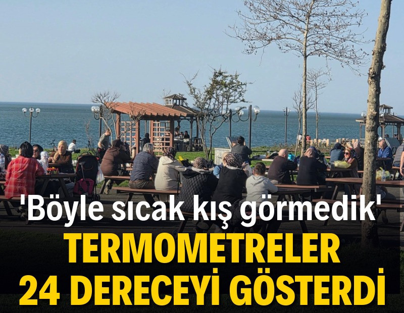 Zonguldak’ta termometreler 24 dereceyi gösterdi