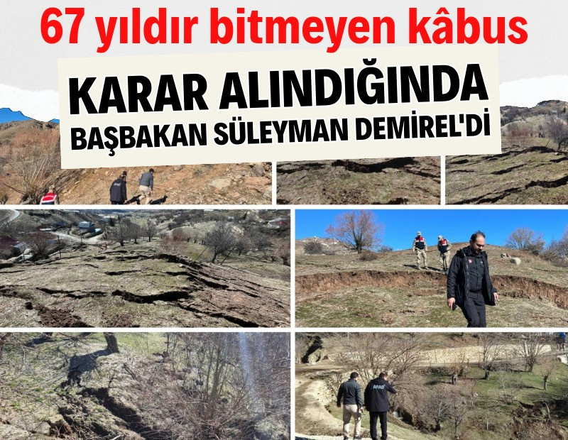 Bu köy 67 yıldır adım adım kayıyor