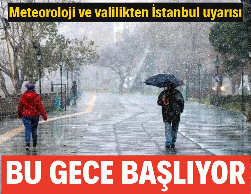 Ankara ve İstanbul'da kar ve karla karışık yağmur bekleniyor