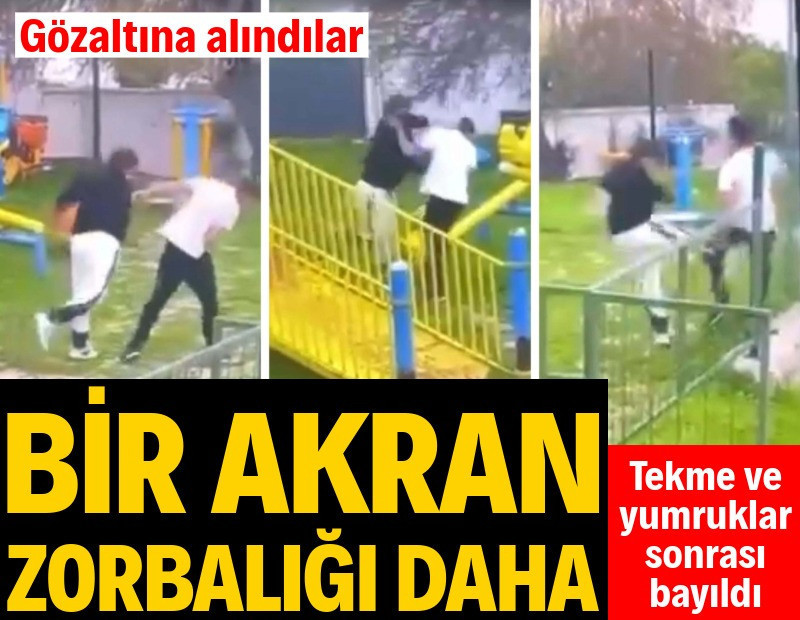 Parkta akran zorbalığı ve darp: 2 gözaltı