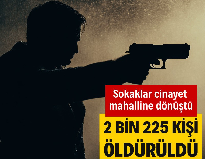 Şiddet sarmalı: Sokaklar cinayet mahalline döndü, 2 bin 225 kişi öldürüldü