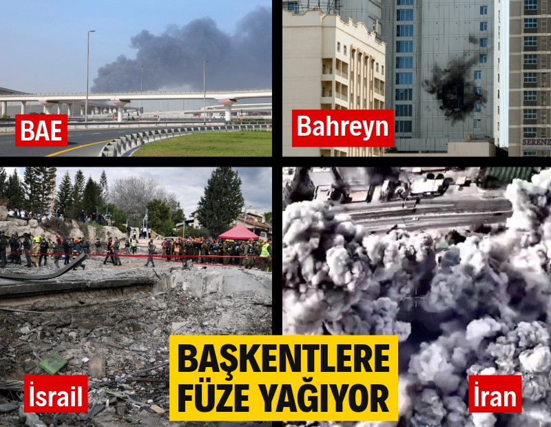 Fotoğraflarla ABD-İsrail-İran krizi: Orta Doğu'da başkentlere füze yağıyor