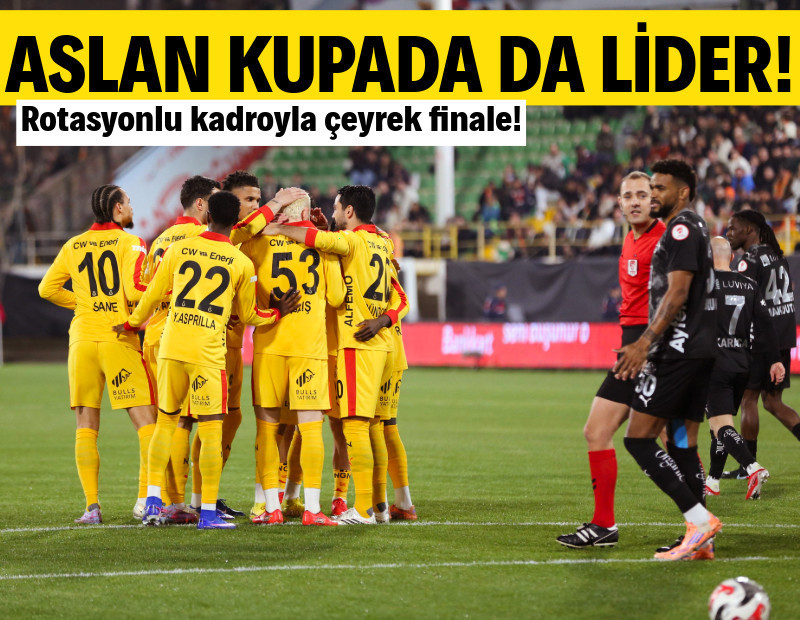 Galatasaray kupada da lider: Rotasyonla çeyrek finale!