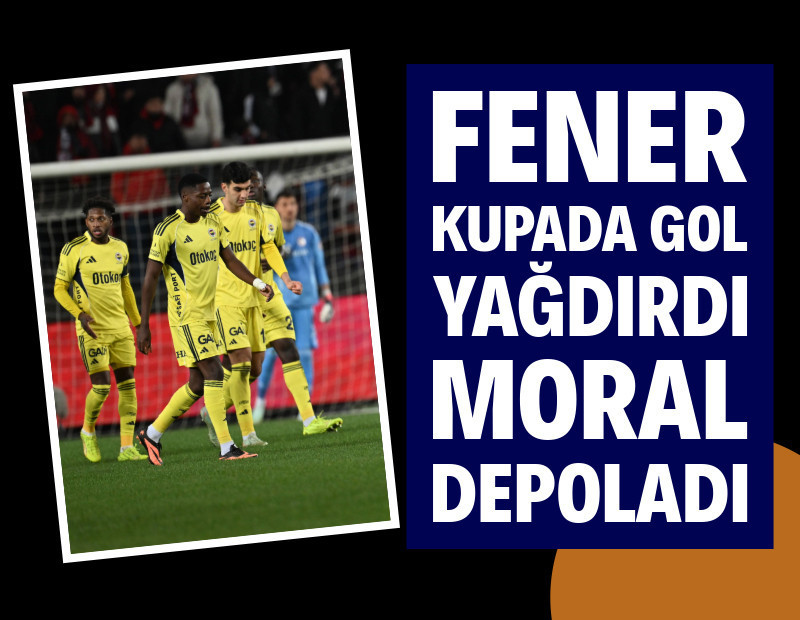 Fenerbahçe Gaziantep FK'ye gol yağdırdı, kupada moral buldu: 0-4