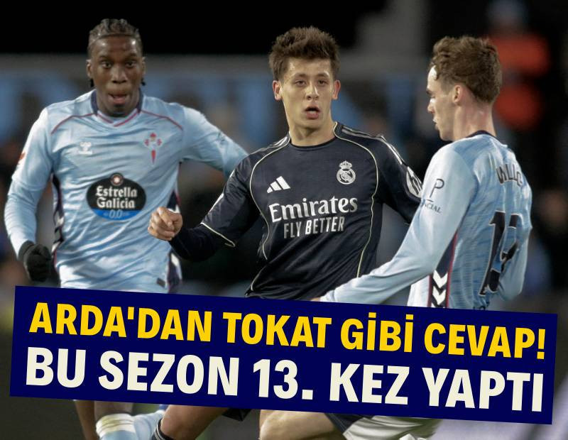 Arda Güler'den tokat gibi cevap: Bu sezon 13. kez yaptı