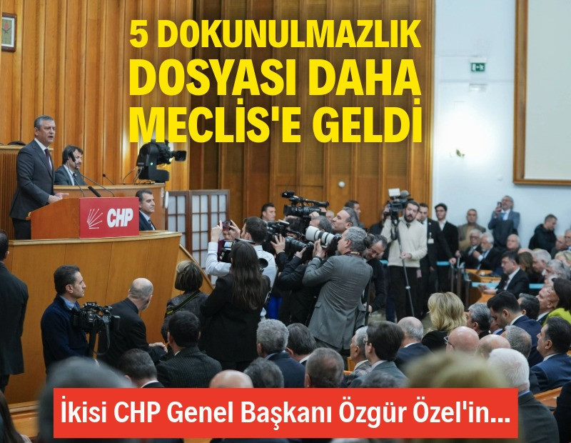 5 dokunulmazlık dosyası daha Meclis'te
