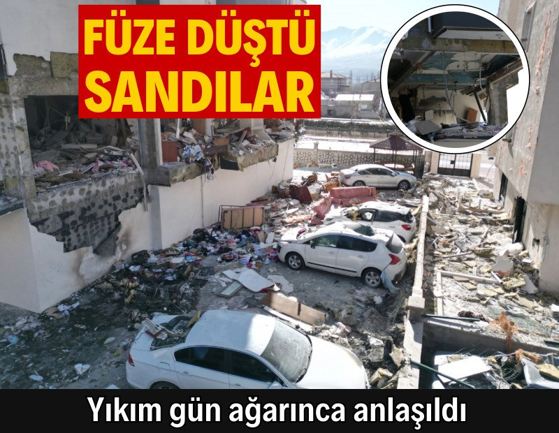 Apartmana füze düştü sandılar: Yıkım gün ağarınca anlaşıldı
