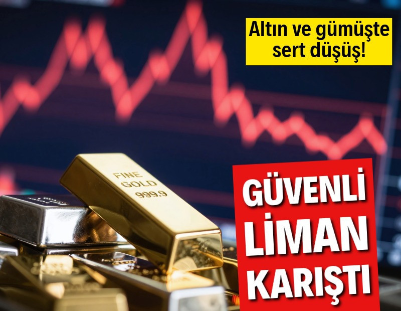 Altın ve gümüşte sert satış dalgası