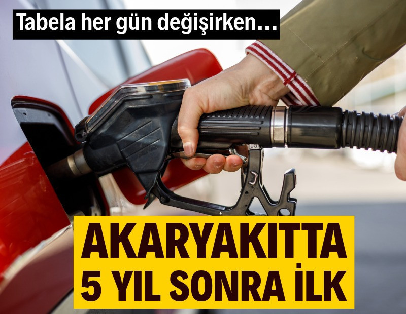 Akaryakıtta 5 yıl sonra ilk