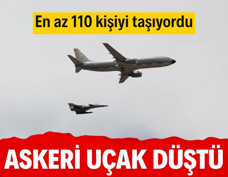 110 kişiyi taşıyan uçak düştü