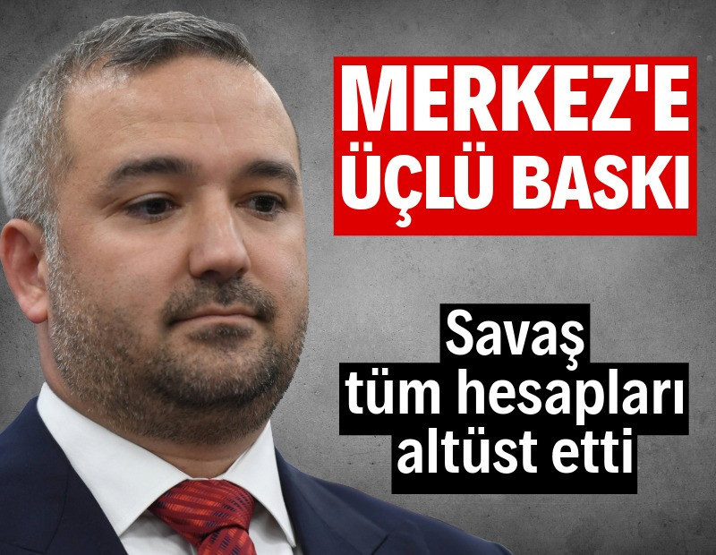 Merkez'e üçlü baskı