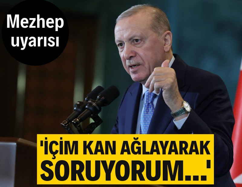 Erdoğan: İçim kan ağlayarak soruyorum...