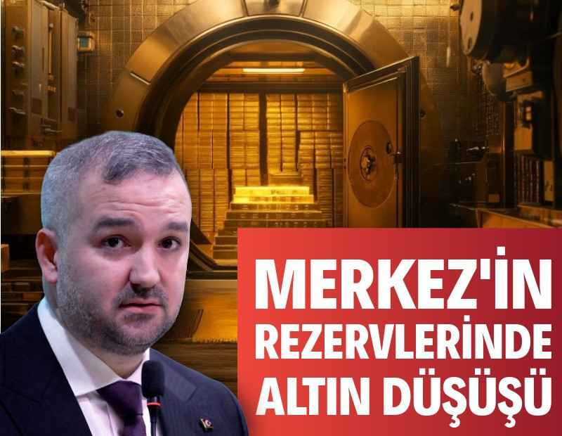 Merkez'in rezervlerinde altın düşüşü