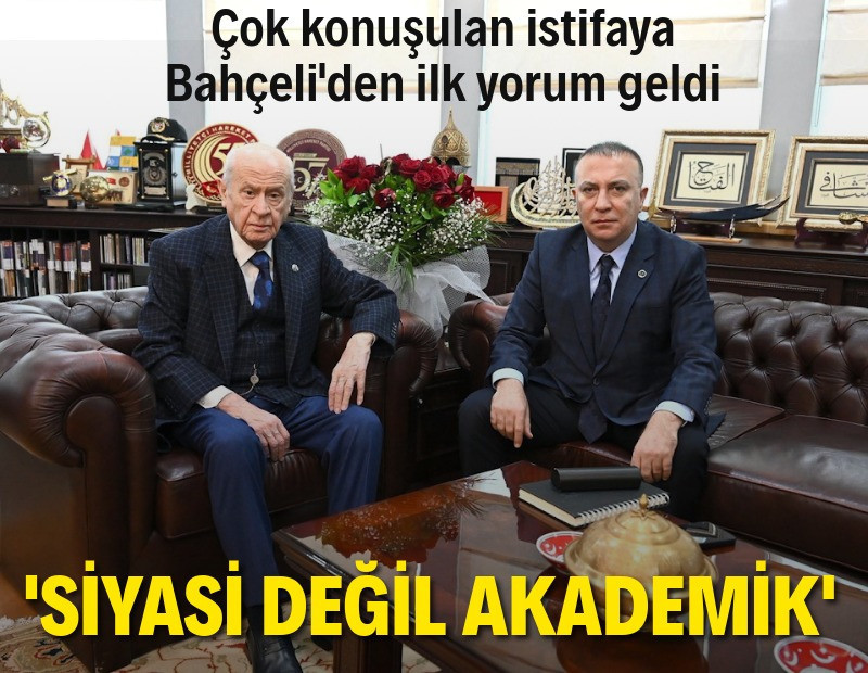 Bahçeli, Yönter'in istifasını yorumladı: Küskünlük yok