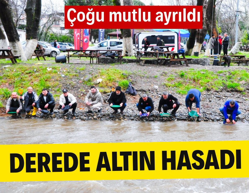 Eline kap kacak alan dereye koştu: Hemen hepsi altın buldu