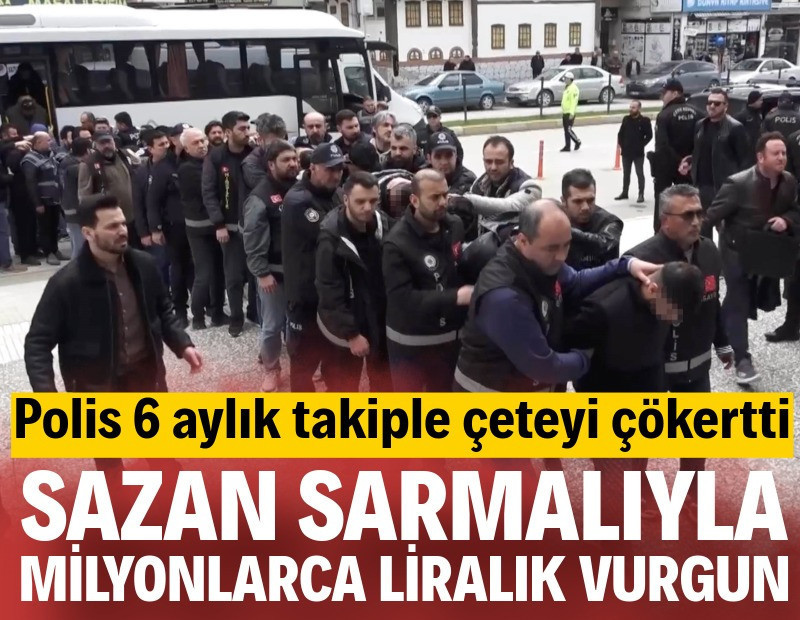 Sazan sarmalıyla milyonlarca liralık vurgun