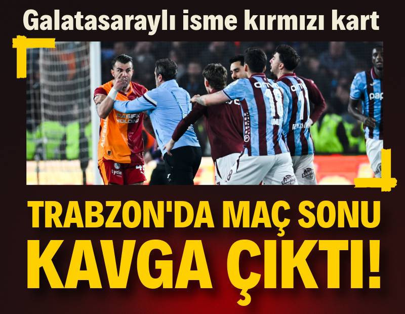 Trabzonspor, Galatasaray'ı yendi: Maç sonu kavga çıktı