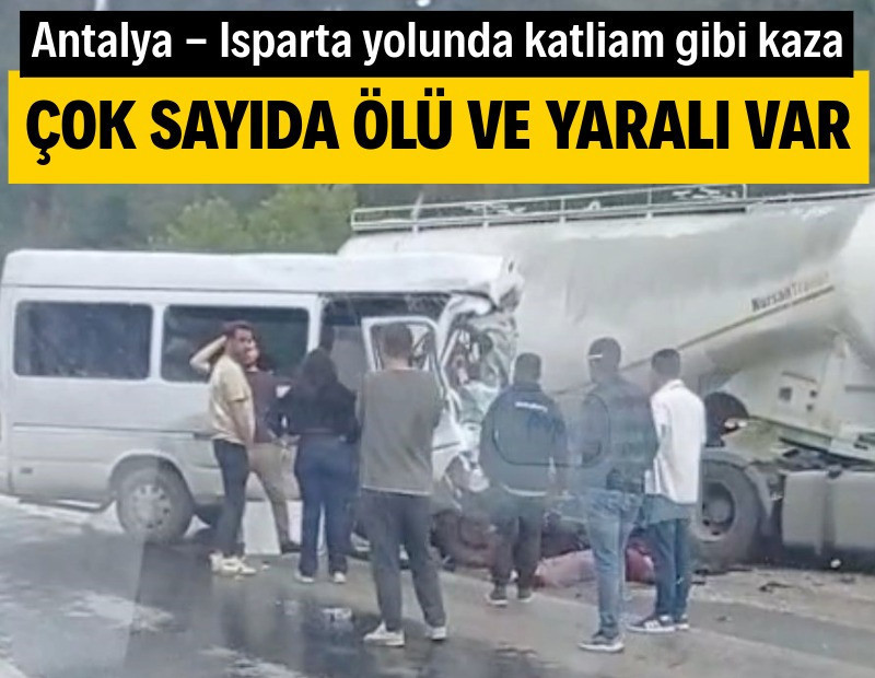 Antalya-Isparta yolunda kaza: 7 ölü