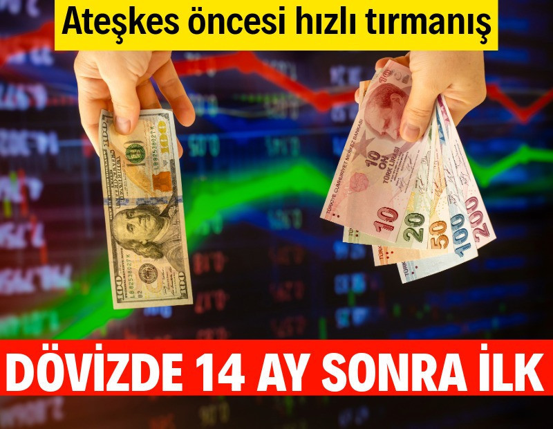 Dövizde 14 ay sonra ilk