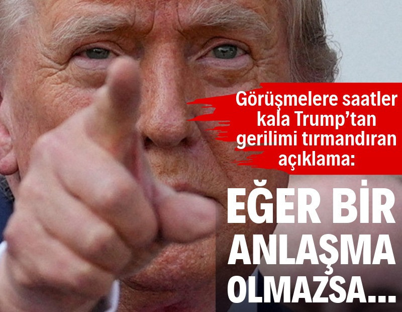Trump: Gemileri en iyi mühimmatla doldurduk, anlaşma olmazsa İranı vuracağız