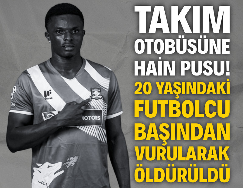 Takım otobüsüne hain pusu! 20 yaşındaki futbolcu başından vurularak öldürüldü