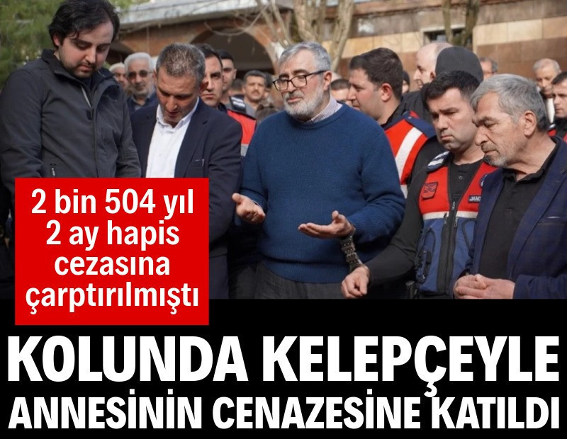 Fadıl Akgündüz, annesinin cenazesine katıldı