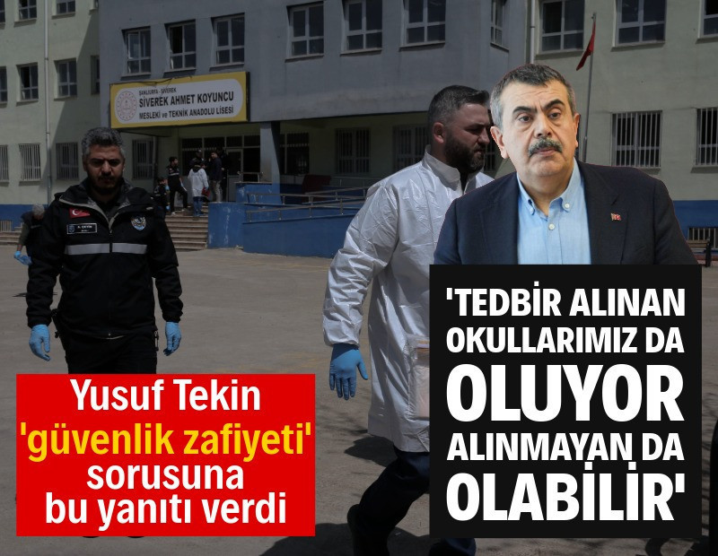 16 kişinin yaralandığı okul saldırısı sonrası Bakan Tekin'den açıklama