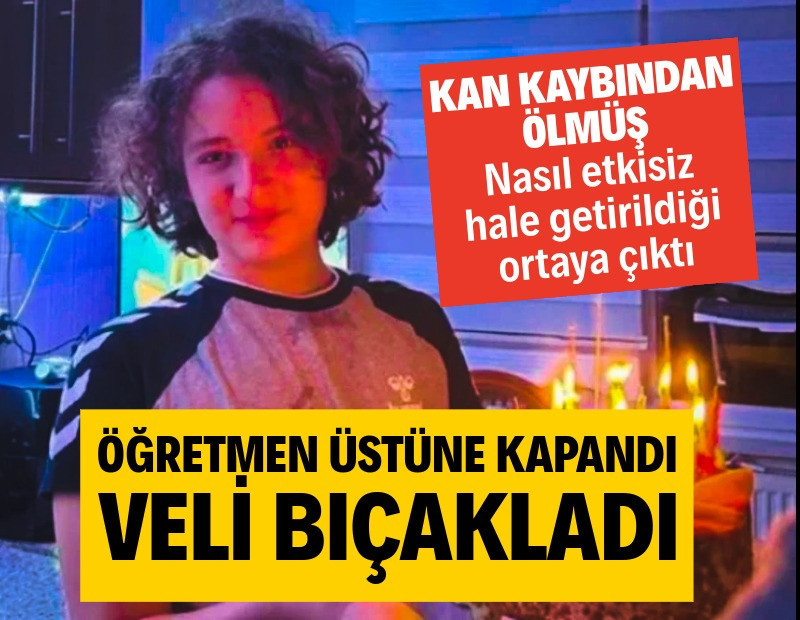 Okuldaki saldırıda bir öğretmen ile veli can kaybının artmasını önledi