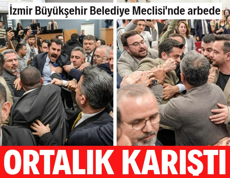 İzmir Büyükşehir Belediye Meclisi'nde arbede