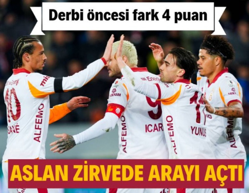 Galatasaray, derbi öncesi hata yapmadı: Gençler'i geçerek farkı 4'e çıkardı: 1-2!