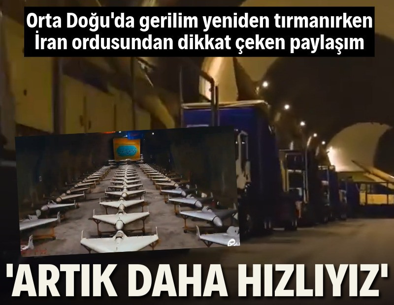 İran’dan dikkat çeken paylaşım: Füze ve İHA stokları yenileniyor