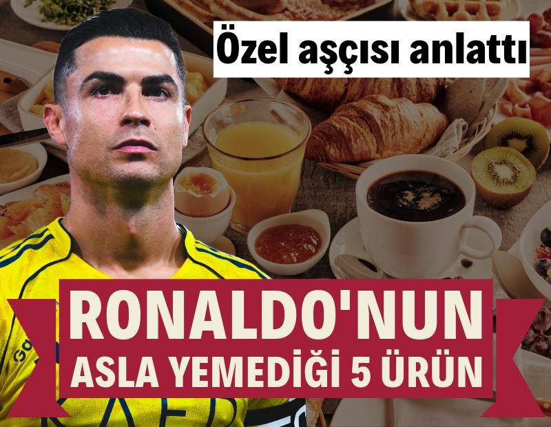 Cristiano Ronaldo'nun asla yemediği 5 ürün ortaya çıktı: Özel aşçısı tek tek anlattı