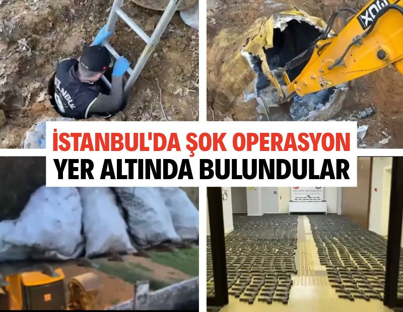 İstanbul’da büyük operasyon: Toprak altında binlerce silah parçası ele geçirildi