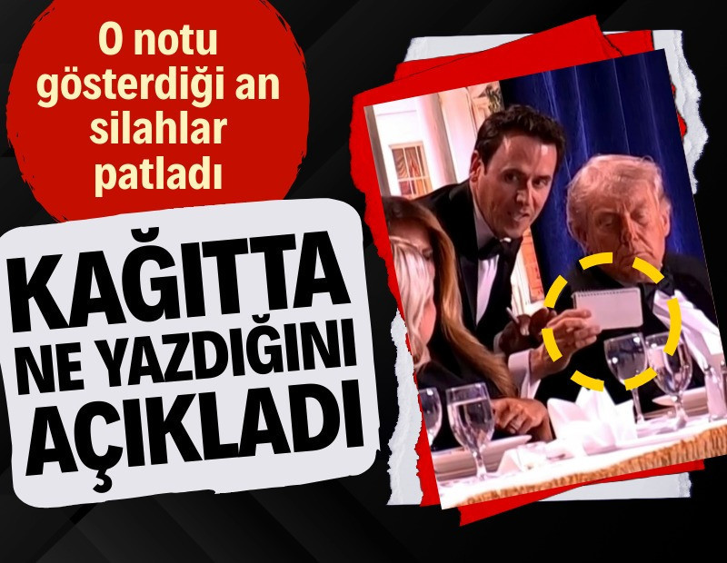 Saldırıdan saniyeler önce Trump çiftine kağıt göstermişti: Ne yazdığını açıkladı