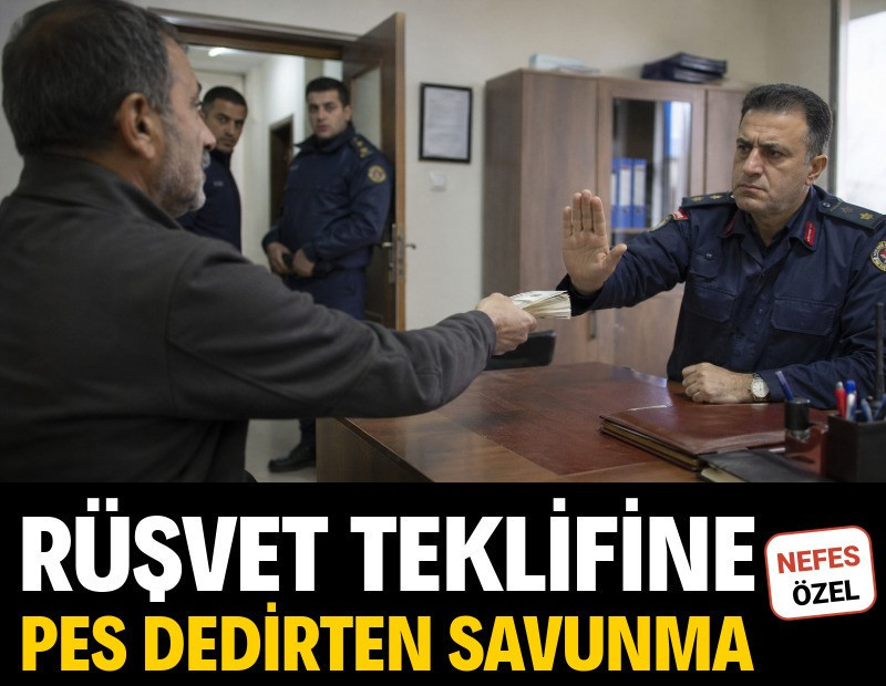 Komutana rüşvet teklifine pes dedirten savunma