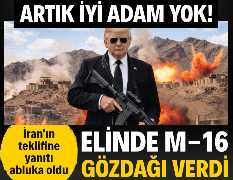 Trump'ın İran'ın teklifine yanıtı 'abluka' oldu: Elinde M-16'yla gözdağı verdi